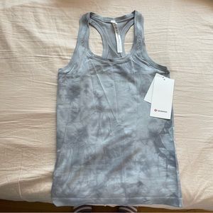 NWT Lululemon Swiftly Tech Racerback Tank Top 2.0 Marble Dye Rhino Grey